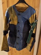 Herren Schießjacke Allermann Gr. 98 Leder + Schießriemen Gehmann