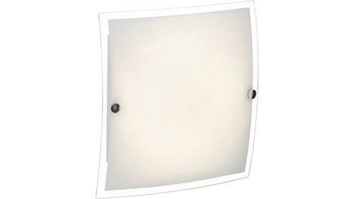 Eckige led wandleuchte - eckige, silber