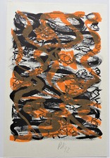 PER KIRKEBY - OHNE TITEL - ORIGINAL FARBLITHOGRAFIE 1992 - SELTEN !!!