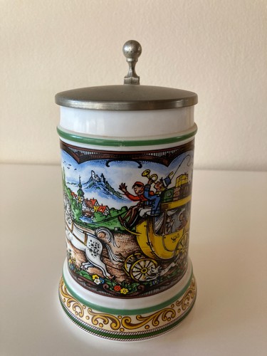 Bierkrug aus porzellan mit - aus,