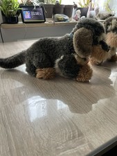 Steiff Hund Dackel Raudi No. 078750 Dachshund L ca. 42 cm Knopf Fahne selten