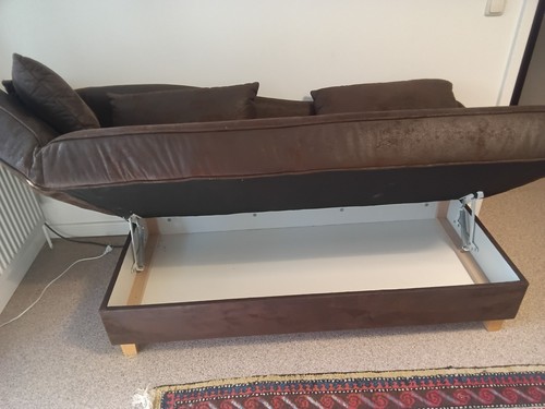 Leder sofa bett wildleder - sofa,
