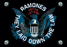 Ramones they laid posterfahne - ramones-,