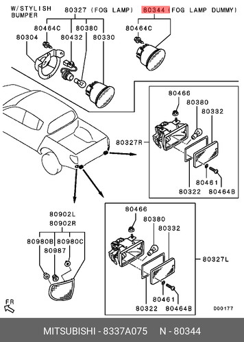 Genuine lamp assembly rear - genuine,