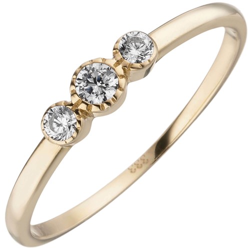 Ring aus 333 - gold, mit