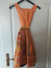 122/ 128 134/140 146 tolles Dirndl Mädchen Trachtenkleid Schürze Handarbeit