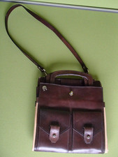 Vintage Leder faltbarer Aigner