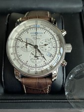 Zeppelin  7680-1 Herren-Uhr 100 Jahre Zeppelin Lederband Chronograph