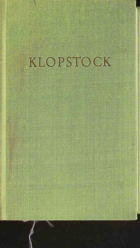 Klopstocks werke einem band - werke,