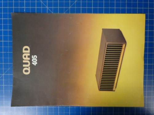 Quad 405 prospekt - 405, werbung