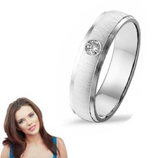 Damen Ring mit Stein- Massiv-