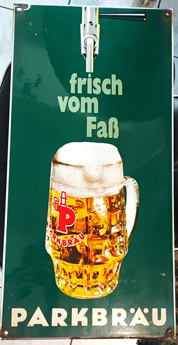 Parkbräu emailschild - parkbräu,
