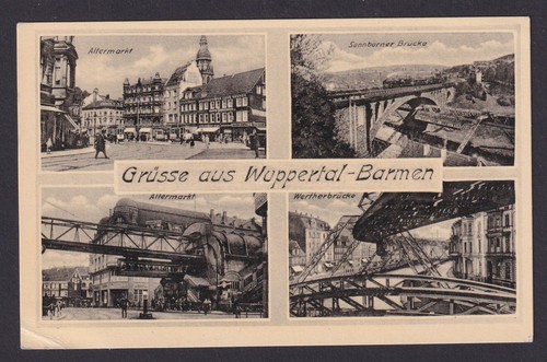 Ansichtskarte wuppertal barmen - ansichtskarte,