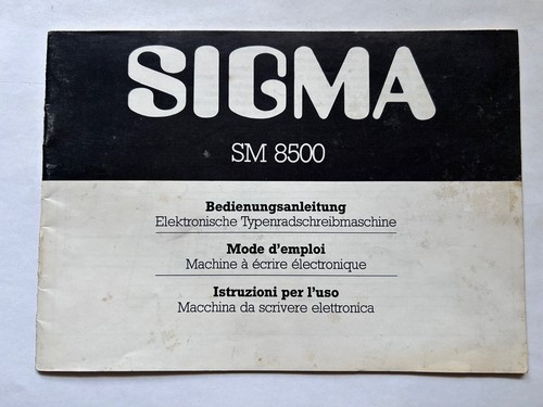 Sigma 8500 elektronische - 8500,