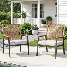Gartenstuhl aus korbgeflecht - gartenstuhl,