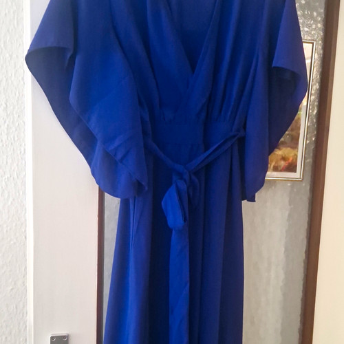 Damen maxikleid blau - damen,