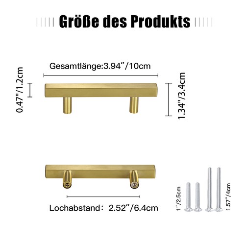 Stück möbelgriffe - 10,