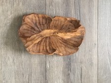 Wurzelholzschale mit Henkel - Original 1960er/70er Jahre Retro Weihnachten
