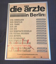 ORIGINAL TOUR POSTER GERMANY BERLIN DIE ÄRZTE 2022