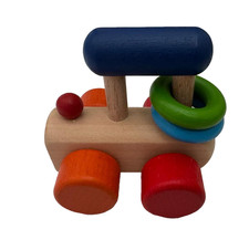 Selecta Lok-Greifling 8,5 cm – Holzspielzeug für Babys 6 Monate+, Ohne OVP