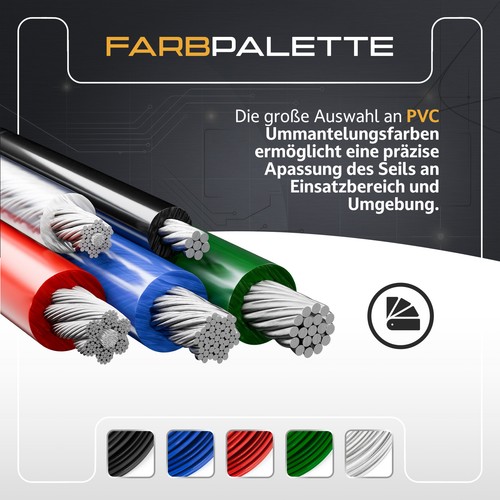 Drahtseil pvc bis 10 - bis,