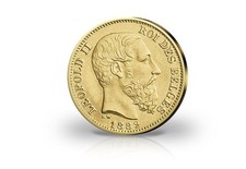 20 Francs 1867-1882 Belgien Leopold II. ss-vz