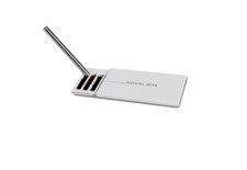 Royal Box Weiß Schnupftabak Dosierer Snuff Box mit Röhrchen Original