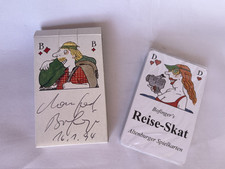 Altenburger Spielkarten Bofinger's  Reise-Skat signiert