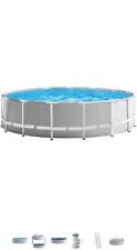 INTEX Komplettset Prism Frame Pool Ø 457x107cm + Filterpumpe Swimmingpool