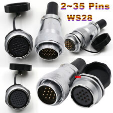WS28 Luftfahrt Stecker Buchsen Steckdosen 2~35 Polig Wasserdicht Steckverbinder