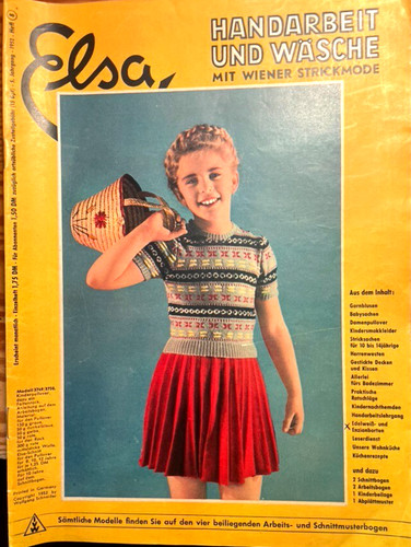 Elsa 1952 handarbeit - nr.,