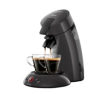 Philips Senseo HD6552/39 ECO Kaffeepadmaschine grau inkl. Pads und Gläsern