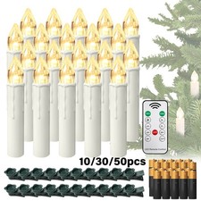10-50x LED Weihnachtskerzen