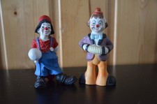 2 lustige Clown Figuren 1x 10