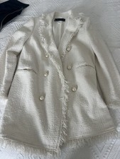 zara blazer xs Boucle Tweed