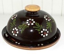 Keramik KÄSEGLOCKE schwarz