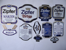 4 Etiketten - Brauerei Zipf