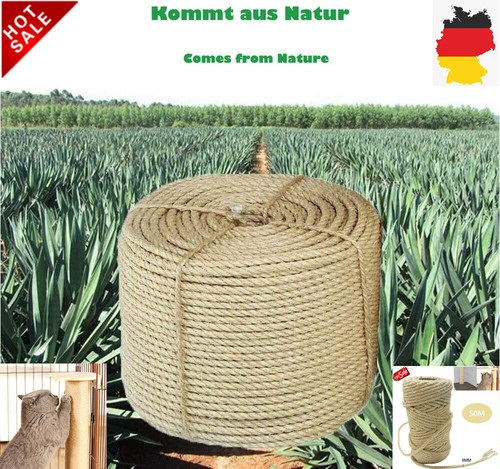 6mm 50m sisalseil - 6mm,50m, für