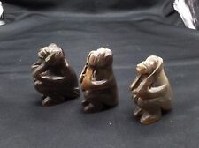 Figuren drei Affen - nicht sagen, nicht hören, nicht sehen 6,5cm aus Rinderhorn