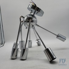 Sputnik Kronleuchter 8-flammig Chrom Deckenleuchte modern Vintage silber