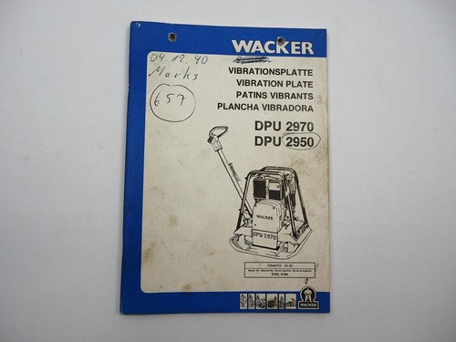 Wacker dpu 2950 - 2950, 2970