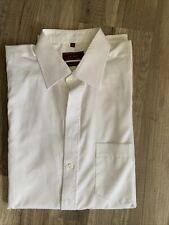 Herren Oberhemd Gr. 43, Marke:Peter Fitch, Bügelfrei, weiß