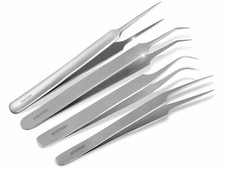 Profi Modellbau-Pinzette Set Feine Spitzpinzette Feinmechaniker-Pinzette