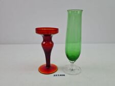 2x Vasen Orange Gelb Art Deco