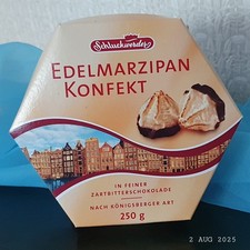 2007:  Alte Verpackung/Pralinenschachtel  Schluckwerder MarzipanKonfekt, Sammler