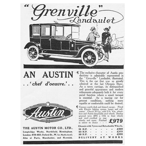Austin motor ltd - austin, grenville