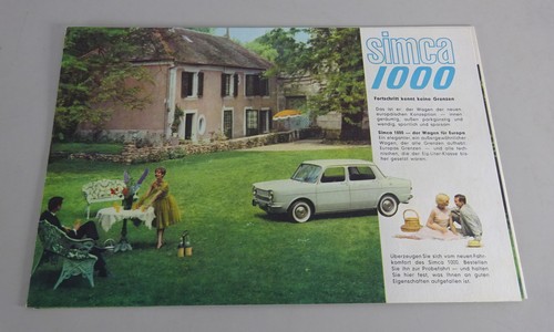 Prospekt broschüre simca - /,
