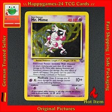 Pantimos - Mr. Mime Pokemon Karte TCG WOTC 6/64 Rare Holo Dschungel /P20