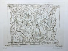 Eduard Bargheer Radierung Phaedra Malata D'Amore datiert 72 signiert