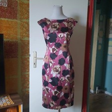 Rosa Satin Partykleid Floral